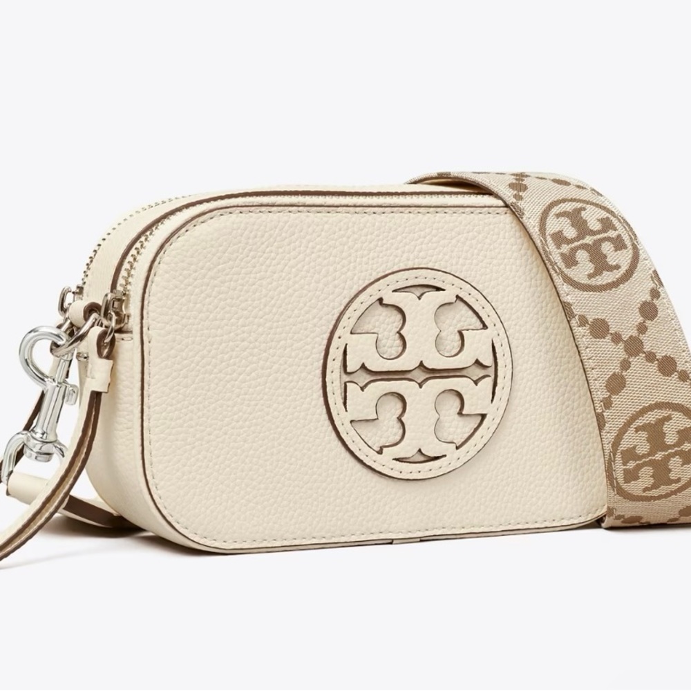 BEW Tory Burch Mini Miller Crossbody Bag, Cream